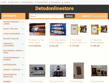 Tablet Screenshot of detodonlinestore.com